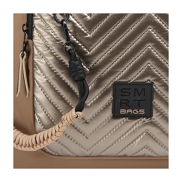 Parlak Kumaş Çapraz Askılı Kadın Omuz Çantası 3246 - Resim 2