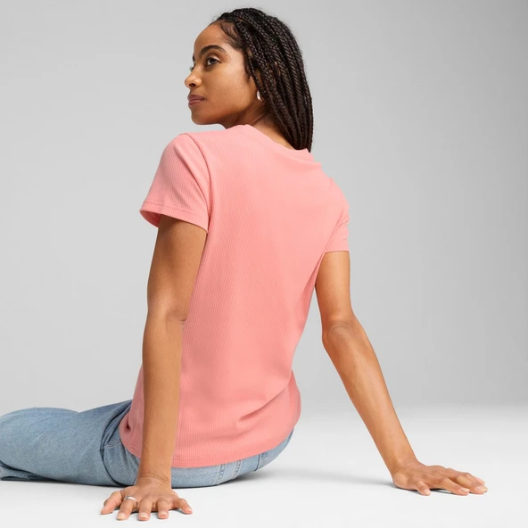 Puma 68502118 Ess Elevated Tee Kadın Spor Tişört - 4