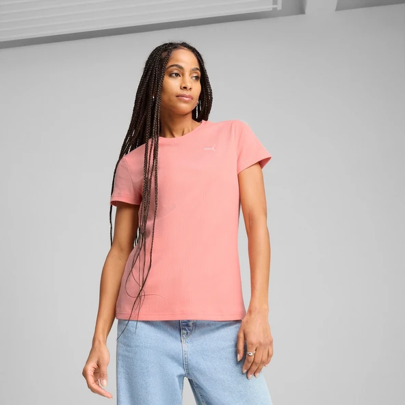 Puma 68502118 Ess Elevated Tee Kadın Spor Tişört - 3