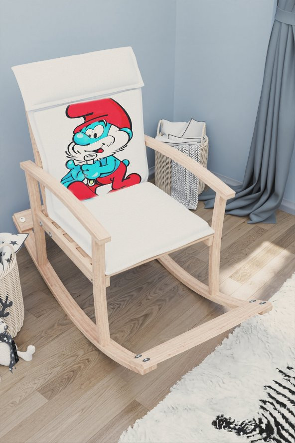 Mobildeco Pinokyo Ahşap Çocuk Sallanan Sandalye Koltuğu Şirin Ba - 2
