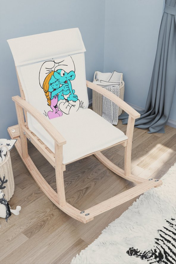 Mobildeco Pinokyo Ahşap Çocuk Sallanan Sandalye Koltuğu Sarılan Ş - 2