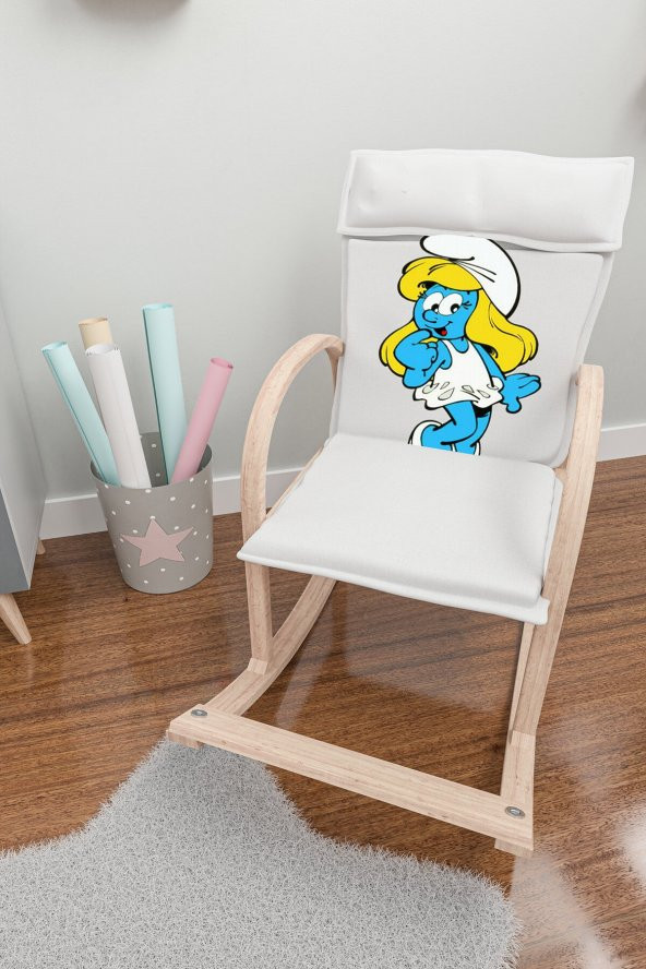 Mobildeco Şirin Ahşap Sallanan Sandalye Dinlenme Koltuğu Şirine