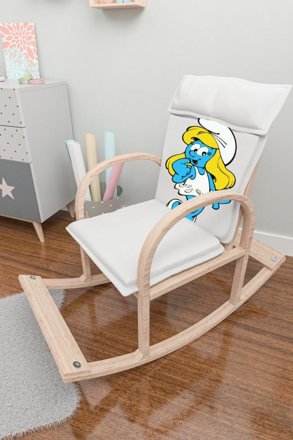 Mobildeco Şirin Ahşap Sallanan Sandalye Dinlenme Koltuğu Şirine - 2