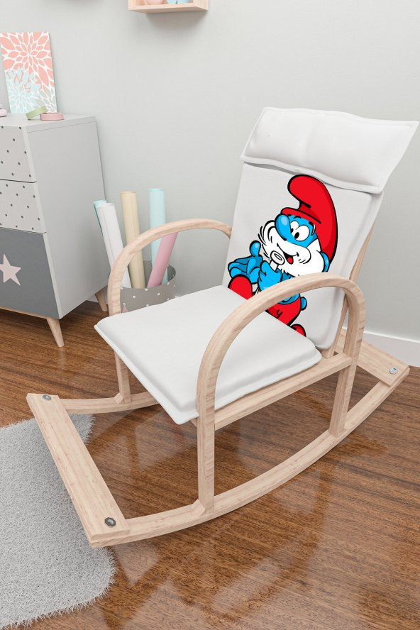 Mobildeco Şirin Ahşap Sallanan Sandalye Dinlenme Koltuğu Şirin Ba - 3