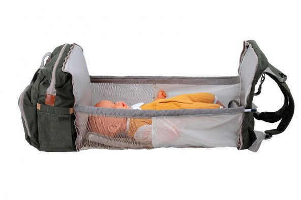 Easebag Fonksiyonlu,Bebek Yataklı Anne & Bebek Bakım Sırt Çantası - 2