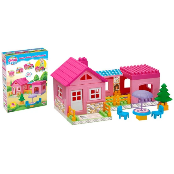 03135 Tek Katlı Ev Blokları 36 Parça -Dede