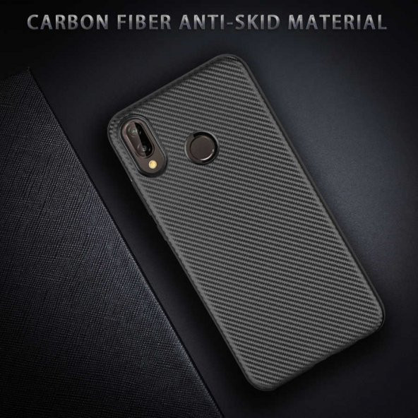 Huawei P20 Lite Kılıf Zore i-zore Karbon Silikon - 2