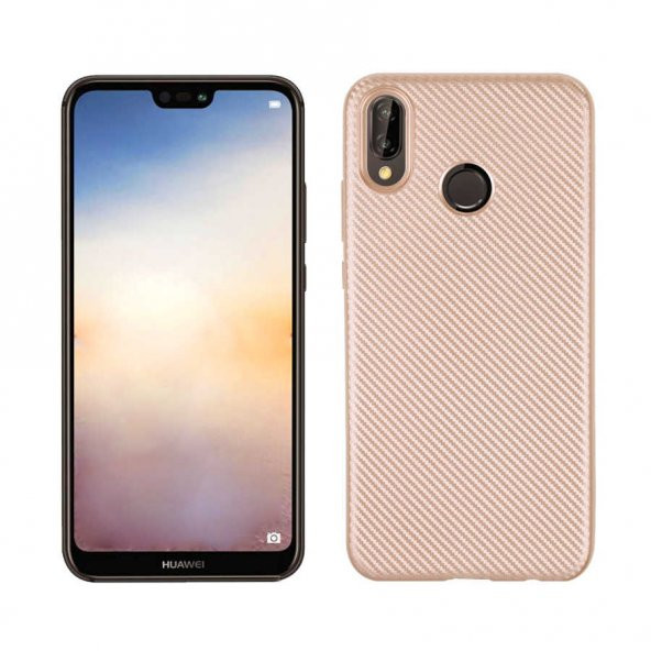 Huawei P20 Lite Kılıf Zore i-zore Karbon Silikon - 10