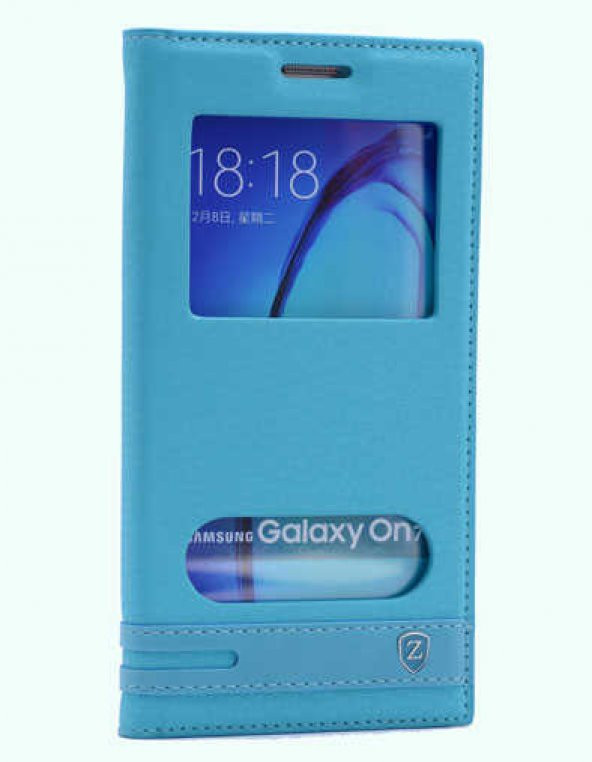 Galaxy On7 Kılıf Zore Elite Kapaklı Kılıf - 9