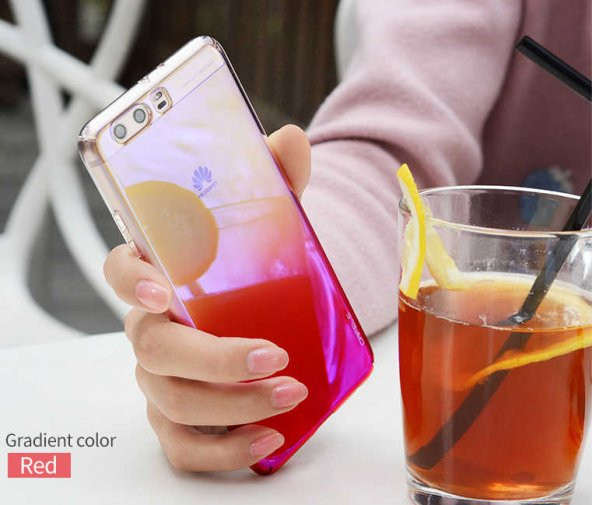 Huawei P10 Plus Kılıf Zore Renkli Transparan Kapak - 5