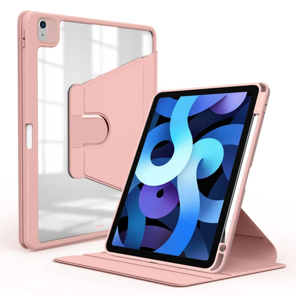 Apple iPad Air 11 2025 M3 Kılıf Zore Nayn Dönebilen Standlı Kılıf - 3