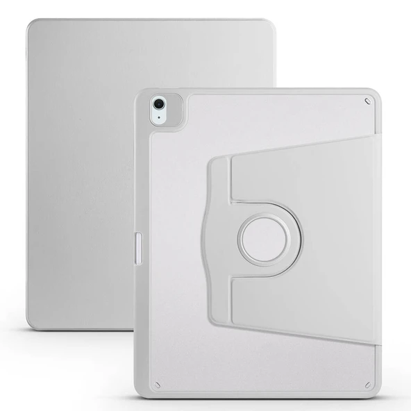 Apple iPad Air 13 2025 M3 Kılıf Zore Termik Kalem Bölmeli Dönebilen Standlı Kılıf