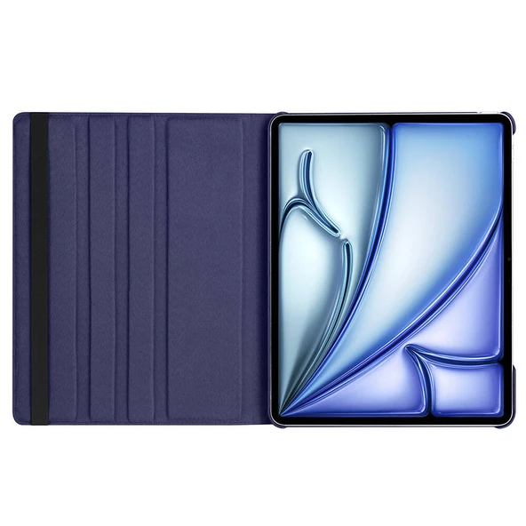 Apple iPad Air 13 2025 M3 Zore Dönebilen Standlı Kılıf - 8