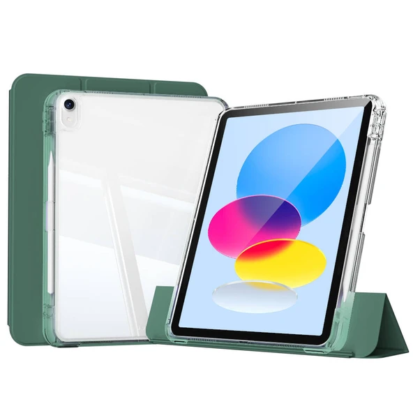 Apple iPad 11.Nesil 2025 Kılıf Magnetik Ayrılabilen Airbagli Zore Sliding Tablet Kılıfı - 7