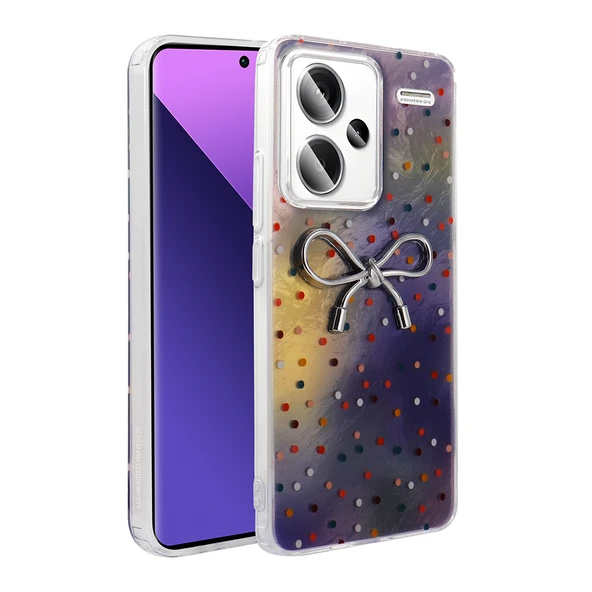 Xiaomi Redmi Note 13 Pro Plus 5G Kılıf Kamera Korumalı Figürlü Zore Ponti Silikon Kapak - 4