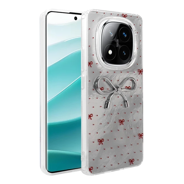 Xiaomi Redmi Note 14 Pro 5G Kılıf Kamera Korumalı Figürlü Zore Ponti Silikon Kapak