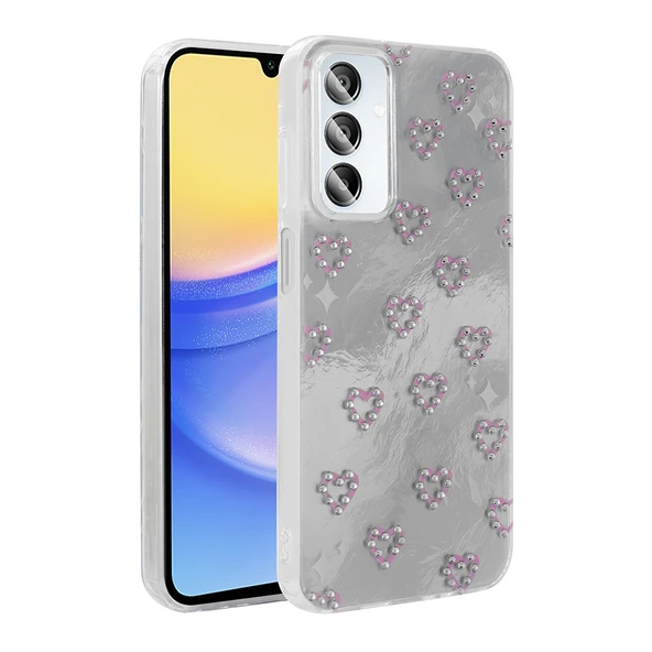 Galaxy A15 Kılıf Kamera Korumalı Figürlü Zore Ponti Silikon Kapak