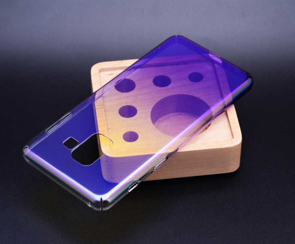 Galaxy A8 Plus 2018 Kılıf Zore Renkli Transparan Kapak - 8