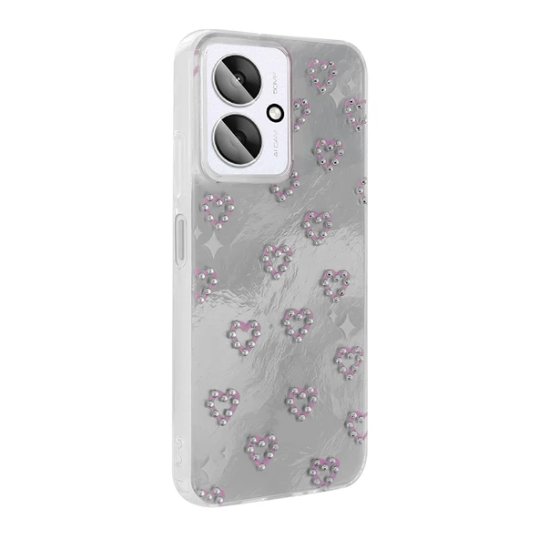 Xiaomi Redmi 13C Kılıf Kamera Korumalı Figürlü Zore Ponti Silikon Kapak - 10