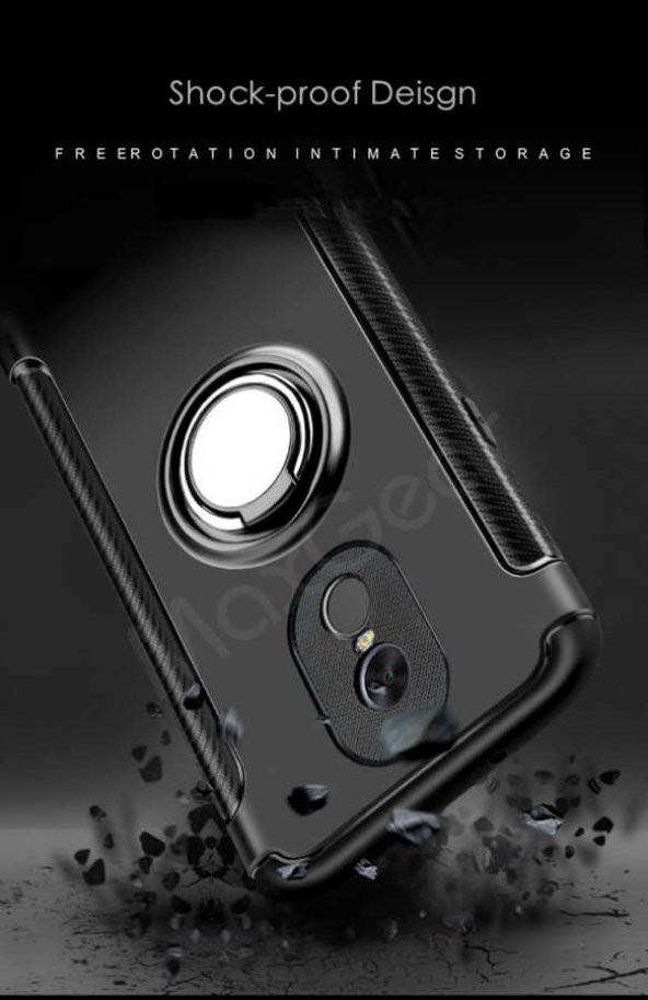 Xiaomi Redmi Note 4 Kılıf Zore Yüzüklü Verus Kapak - 2