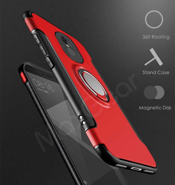 Xiaomi Redmi Note 4 Kılıf Zore Yüzüklü Verus Kapak - 3