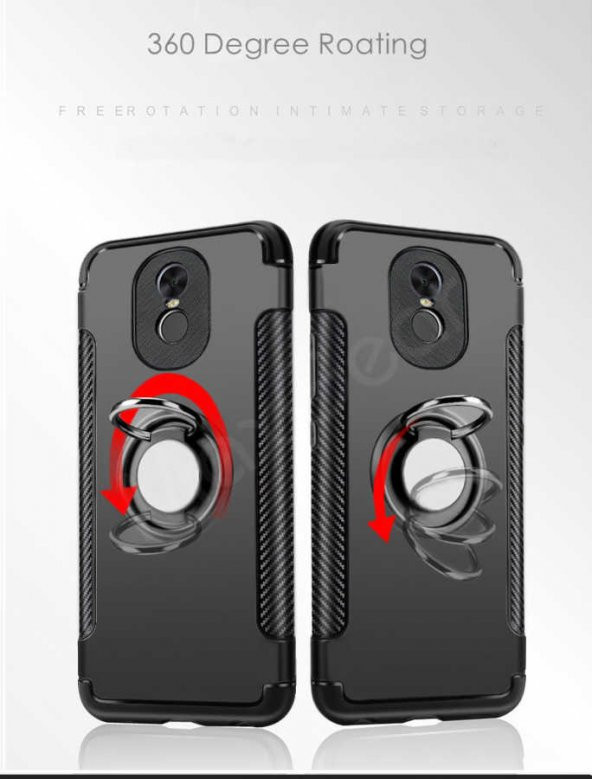 Xiaomi Redmi Note 4 Kılıf Zore Yüzüklü Verus Kapak - 4