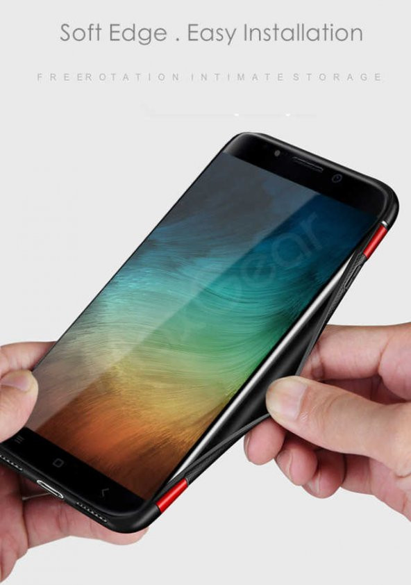 Xiaomi Redmi Note 4 Kılıf Zore Yüzüklü Verus Kapak - 9