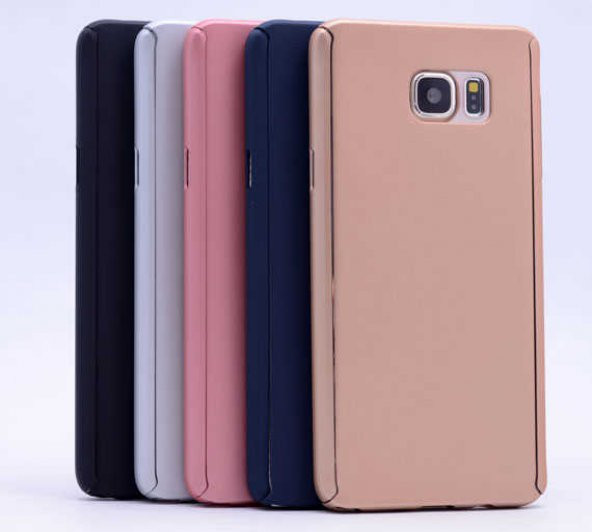 Galaxy Note 5 Kılıf Zore 360 3 Parçalı Rubber Koruma - 3