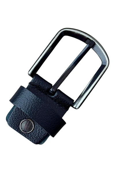 Siyah Yedek Kemer Tokası Hakiki Deri Vidalı ürün görseli