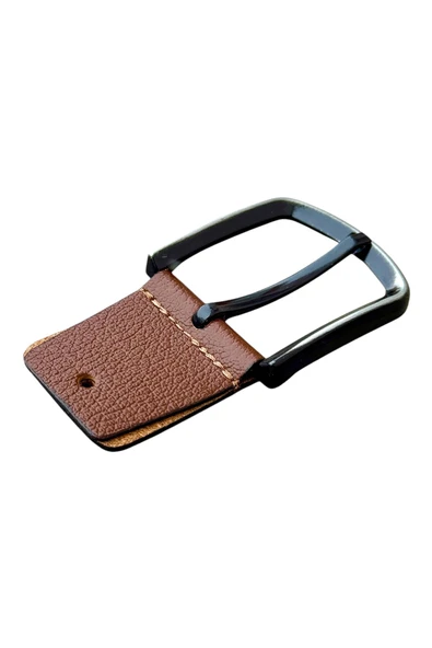 Taba Yedek Kemer Tokası Hakiki Deri Vidalı - Resim 6