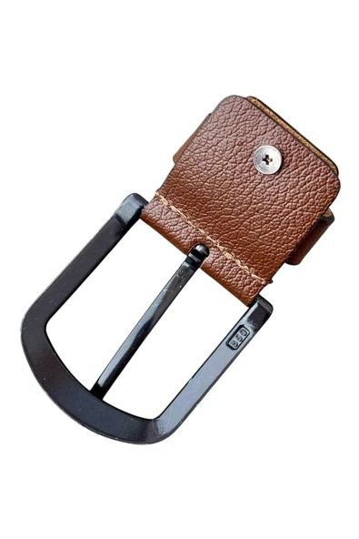 Taba Yedek Kemer Tokası Hakiki Deri Vidalı - Resim 4