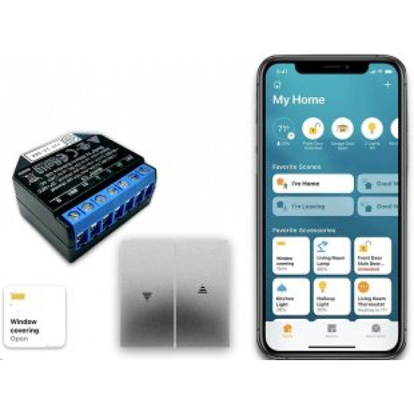 Shelly 2.5 Dual Wi-Fi Işık Anahtarı/ 10A x 2 röle Homekit Yazılımı