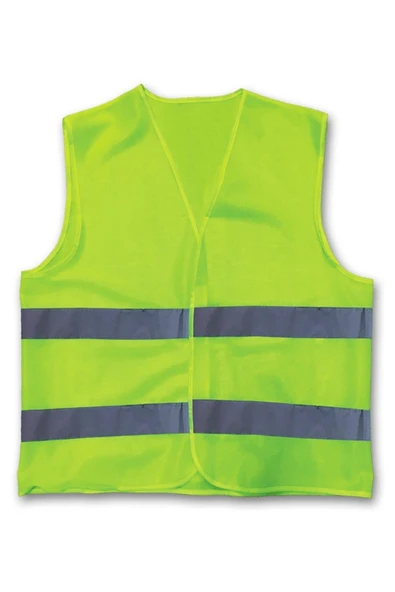 Standart Beden İkaz Yeleği Reflektörlü Sarı Renk 10 Adet - Resim 2