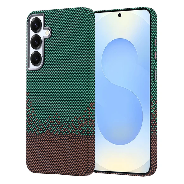 Samsung Galaxy S24 Plus Kılıf Kablosuz Şarj Özellikli Karbon Fiber Görünümlü Nekst Kapak - Resim 5