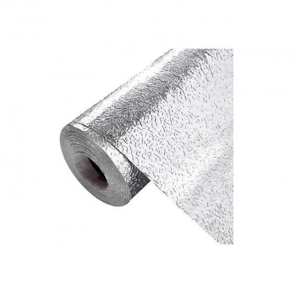Mutfak Tezgah Üstü Çekmece İçi Folyo Kaplama Gümüş Yapışkanlı 10 Metre X 40 Cm Kolay Silinir Lüx Mod - 2