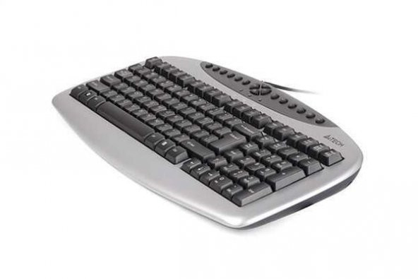 A4 Tech Kb-21 Gümüş & Siyah Q Tr Kablolu Klavye - 2