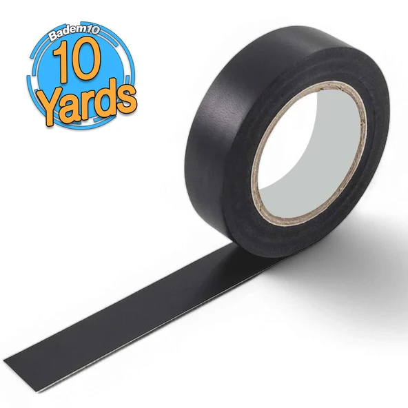 Elektrikçi Bandı Siyah İzole Elektirik Bant Elektrik Bandı Pvc 9 Metre 19 mm