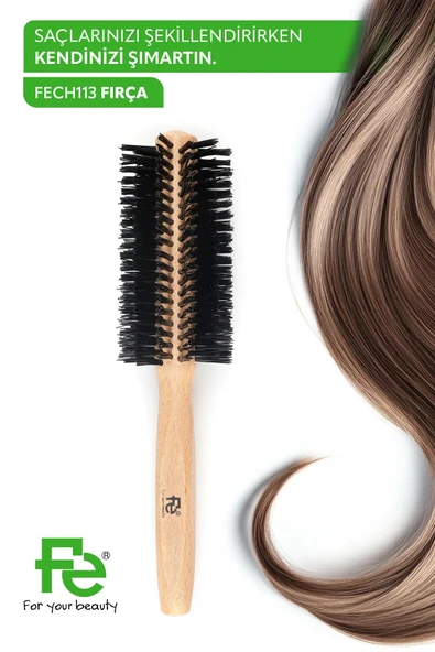 Fe In Style Saç Fırçası Ahşap