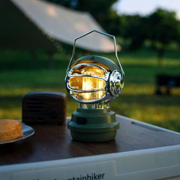 Robot USB Şarj Edilebilir El Feneri Çadır Fener Su Geçirmez Taşınabilir Kamp Feneri - 2