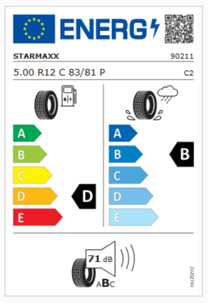 Starmaxx Provan ST850 Plus 5.00R12C 83/81P 8PR Hafif Ticari Yaz Lastiği (Üretim Yılı: 2025) - Resim 2