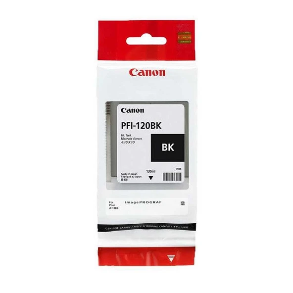 Feyza Bilişim  Canon  PFI-120 BK Fotoğraf Siyahı Plotter Orijinal Mürekkep Kartuş 130 ml (2885C001) ürün görseli