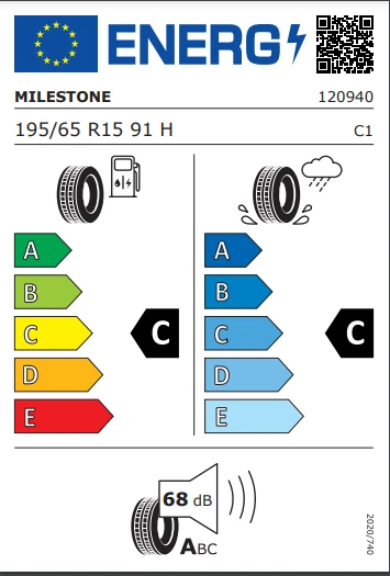 Milestone 195/65 R15 91H Carmile Yaz Lastiği 2025 Üretim - 2