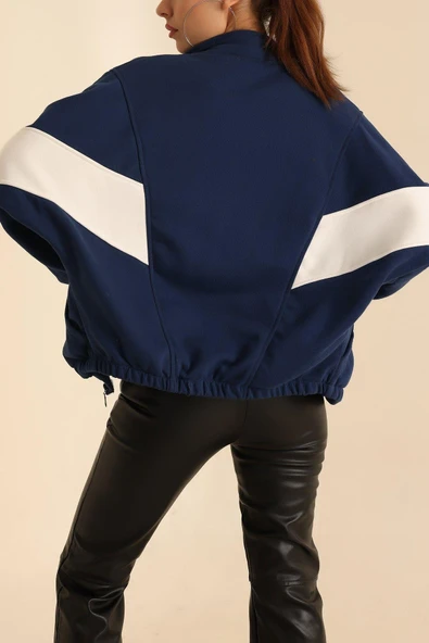 3 İPLİK FERMUARLI BELİ LASTİKLİ SWEATSHIRT HIRKA - 12