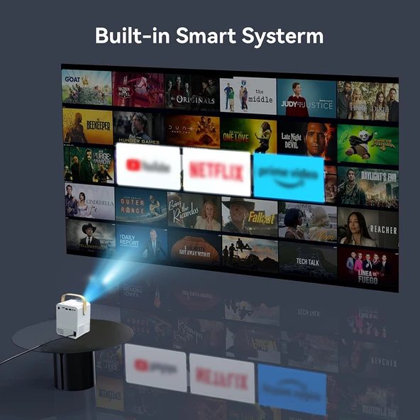 4K Ultra HD Android Projektör – Taşınabilir Ev Sineması Deneyimi - 6