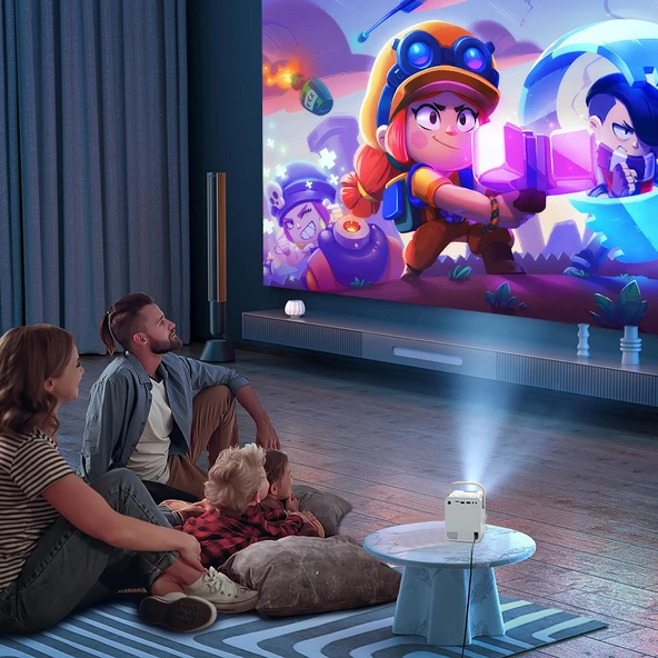 4K Ultra HD Android Projektör – Taşınabilir Ev Sineması Deneyimi - 5