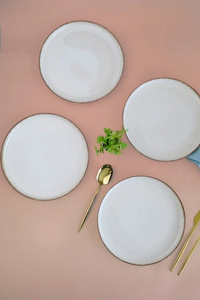 Kütahya Porselen Moderna Servis Tabağı Tarçın 24cm 4 lü