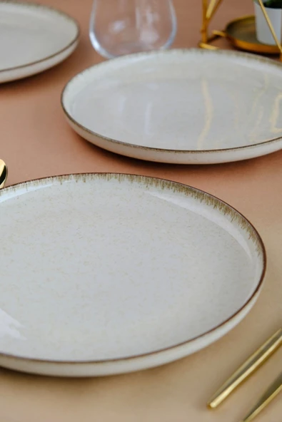 Kütahya Porselen Moderna Servis Tabağı Tarçın 24cm 4 lü - 3