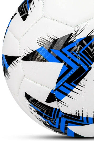 Telvesse Futbol Topu Europe Ligi Pompalı Set Dayanıklı Sert Zemin Halı Saha Futbol Topu Mavi 100 - 7