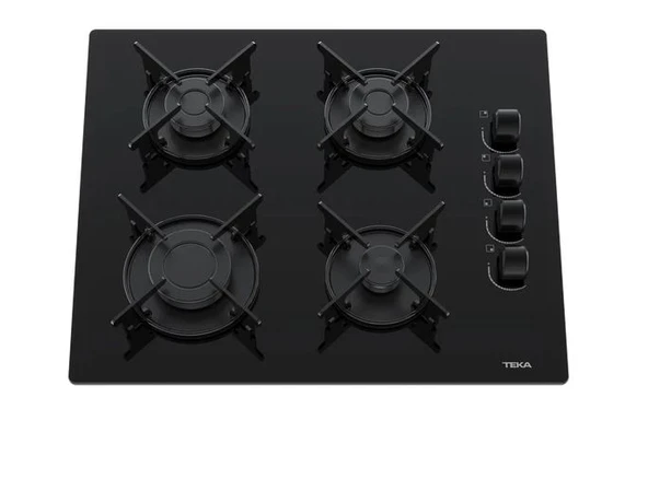 Teka Gbe 64002 Kbc Bk Krıstal Cam Gazlı Ocak 4 Gözlü