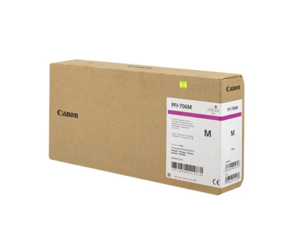Feyza Bilişim Canon PFI-706 M (Magenta) Kırmızı Plotter Orijinal Mürekkep Kartuş 700 ml. (6683B001) ürün görseli